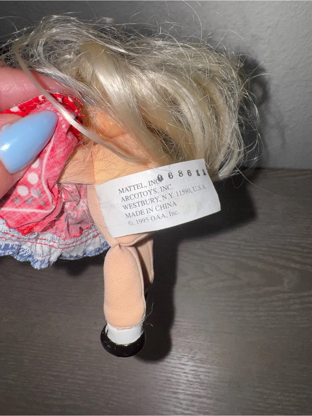 vintage cabbage patch kid mini doll 5 inches - EUC mattel CABBIE CPK